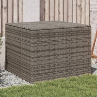  Garden Storage Box Grey 291L Poly Rattan
