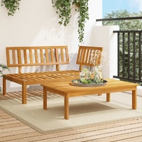  Garden Pallet Sofa Set 2 Piece Solid Wood Acacia