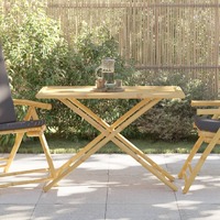  Folding Garden Table 110x55x75 cm Bamboo