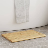  Bath Mats 2 pcs 50x35 cm Bamboo