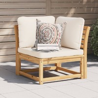  Garden Sofa Corner with Cushions 73x73x65 cm Solid Wood Acacia