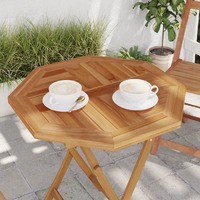  Table Top 60x60x2.5 cm Octagonal Solid Wood Teak