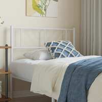  Metal Headboard White 90 cm