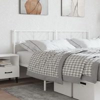  Metal Headboard White 183 cm King