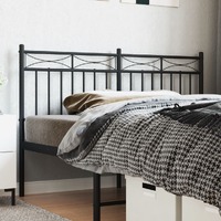  Metal Headboard Black 152 cm Queen