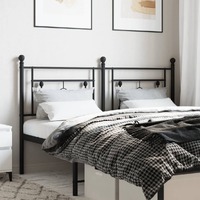  Metal Headboard Black 152 cm Queen