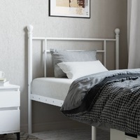  Metal Headboard White 90 cm