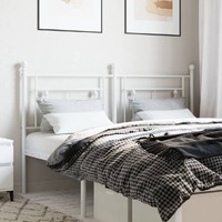 Metal Headboard White 152 cm Queen