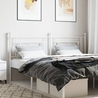  Metal Headboard White 183 cm King