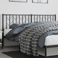  Metal Headboard Black 183 cm King