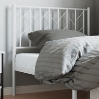  Metal Headboard White 90 cm