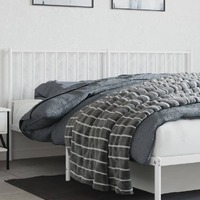  Metal Headboard White 183 cm King