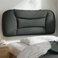  Headboard Cushion Dark Grey 90 cm Fabric