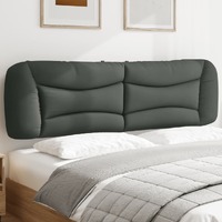  Headboard Cushion Dark Grey 180 cm Fabric