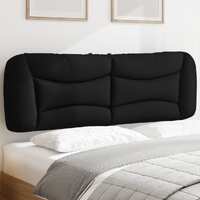  Headboard Cushion Black 152 cm Queen Fabric