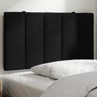  Headboard Cushion Black 90 cm Velvet