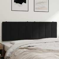  Headboard Cushion Black 152 cm Velvet