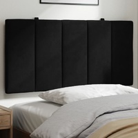  Headboard Cushion Black 107 cm Velvet