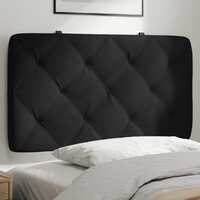  Headboard Cushion Black 90 cm Velvet