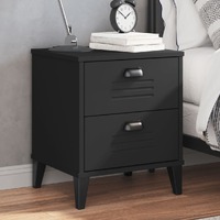  Bedside Cabinet VIKEN Black Engineered Wood