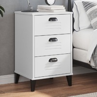  Bedside Cabinet VIKEN White Engineered Wood