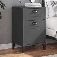  Bedside Cabinet VIKEN Anthracite Grey Engineered Wood