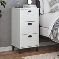  Bedside Cabinet VIKEN White Engineered Wood