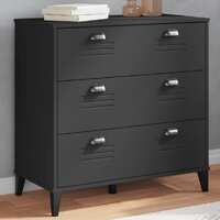  Drawer Cabinet VIKEN Black Engineered Wood
