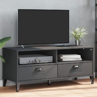  TV Cabinet VIKEN Anthracite Grey Engineered Wood