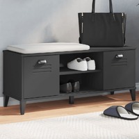  Shoe Bench VIKEN Black 106x35x45 cm Engineered Wood