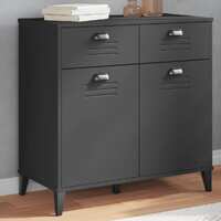  Sideboard VIKEN Anthracite Grey 80x40x80 cm Engineered Wood