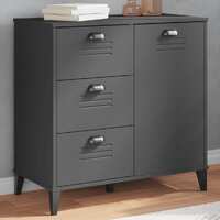  Sideboard VIKEN Anthracite Grey 80x40x80 cm Engineered Wood