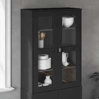  Top for Highboard VIKEN Black Engineered Wood