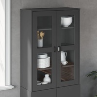  Top for Highboard VIKEN Anthracite Grey Engineered Wood