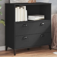  Bookcase VIKEN Black 80x40x90 cm Engineered Wood