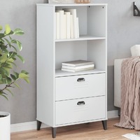  Bookcase VIKEN White 60x35x123 cm Engineered Wood
