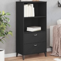  Bookcase VIKEN Black 60x35x123 cm Engineered Wood