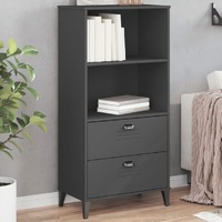  Bookcase VIKEN Anthracite Grey 60x35x123 cm Engineered Wood