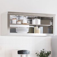  Kitchen Wall Cabinet with Shelf Stainless Steel
