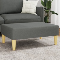 Footstool Dark Grey 77x55x31 cm Fabric