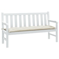  Garden Bench Cushion Melange Cream 150x50x7 cm Fabric