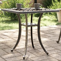  Garden Table Bronze 53x53x53 cm Cast Aluminium