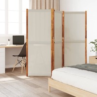  3-Panel Room Divider Light Grey 210x180 cm