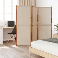  3-Panel Room Divider Taupe 210x180 cm