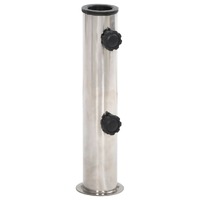  Parasol Base for Ø38/48 mm Pole Silver Stainless Steel