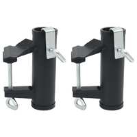  Umbrella Clamps for Balcony 2 pcs 25-38 mm Steel