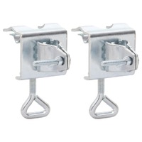  Umbrella Clamps for Balcony 2 pcs 32 mm Galvanised Steel
