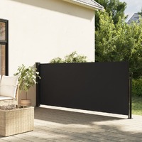  Retractable Side Awning Black 140x300 cm