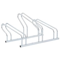  Bicycle Stand for 3 Bikes Floor Freestanding Galvanised Steel