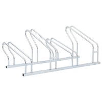  Bicycle Stand for 4 Bikes Floor Freestanding Galvanised Steel